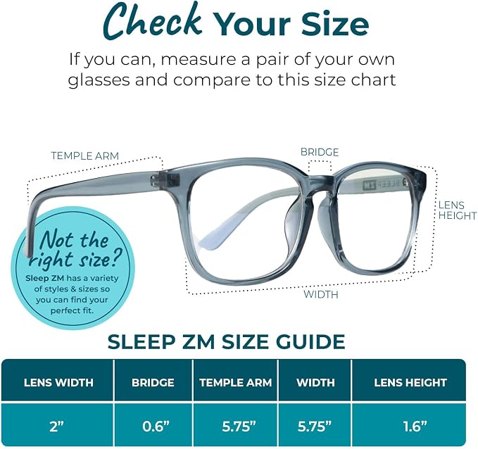 Sleep ZM Blue Light Blocking & Light Sensitivity Glasses - Image 4