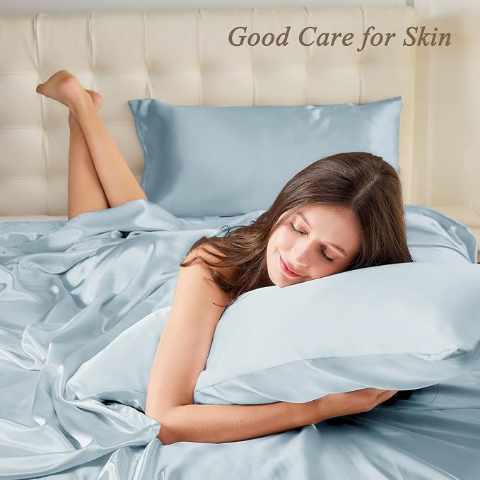 2 Pack Satin Pillowcase for Hair and Skin, Soft as Silk Pillowcases for Hair - Image 2