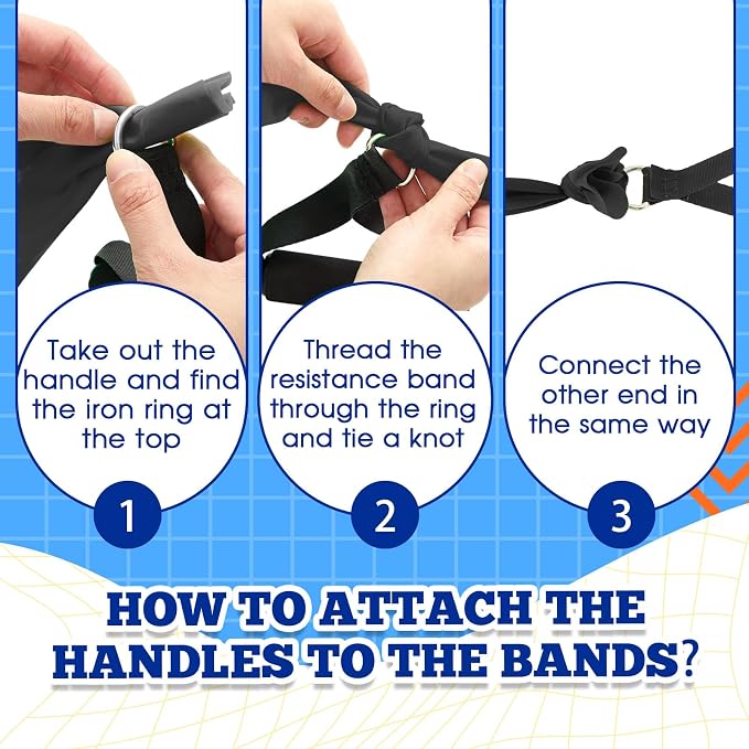 2 Pcs Resistance Band with Handles Chair Exercise Equipment - Image 5