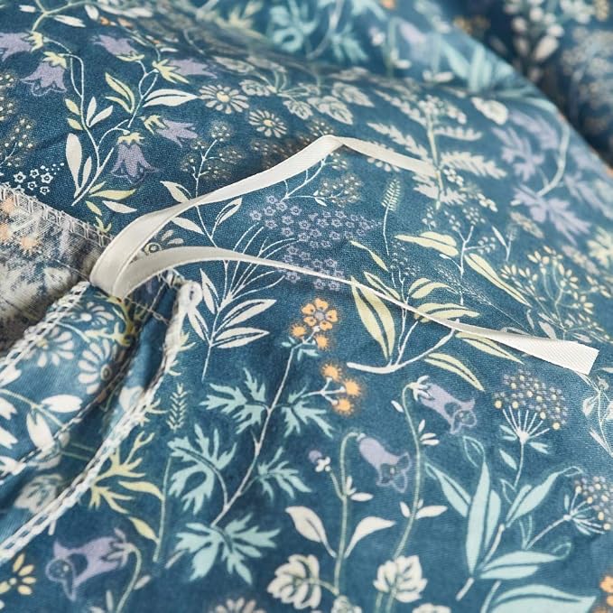 mixinni Small Blue Flower Duvet Cover Full Garden Style Floral Duvet Comforter - Image 5