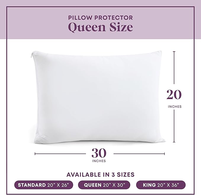 CirclesHome Pillow Protectors 12 Pack Queen Zippered - Image 6