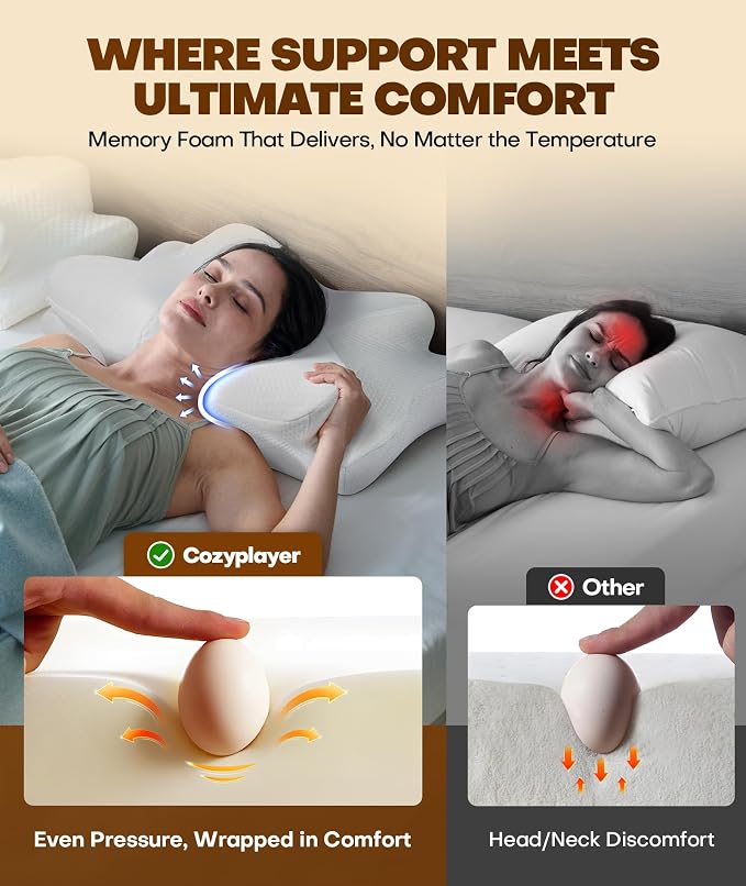 Cozyplayer True Cooling Cervical Neck Pillow - Image 6