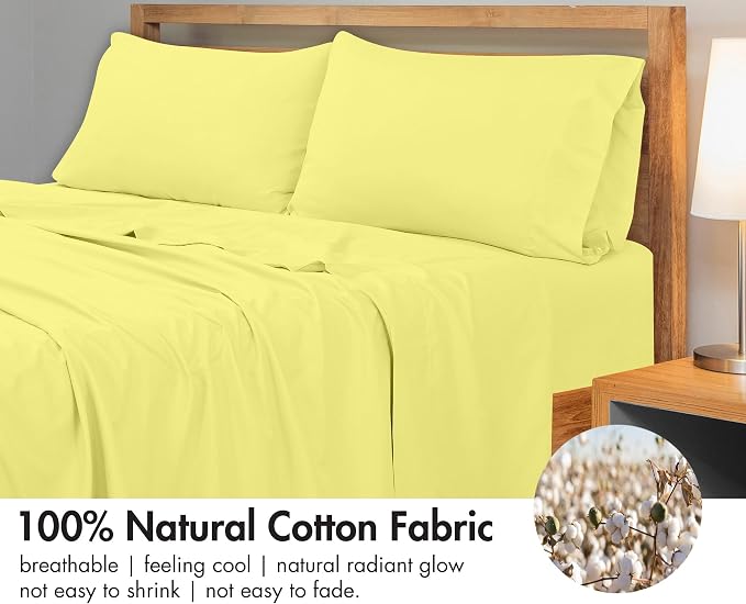 Royale Linens 300 Thread Count 100% Long Staple Combed Cotton Flat Sheet - Image 4