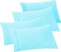 Elegant Comfort 4-PACK Solid Pillowcases 1500 Premium Hotel Quality Microfiber by ELEGANTCOMFORT