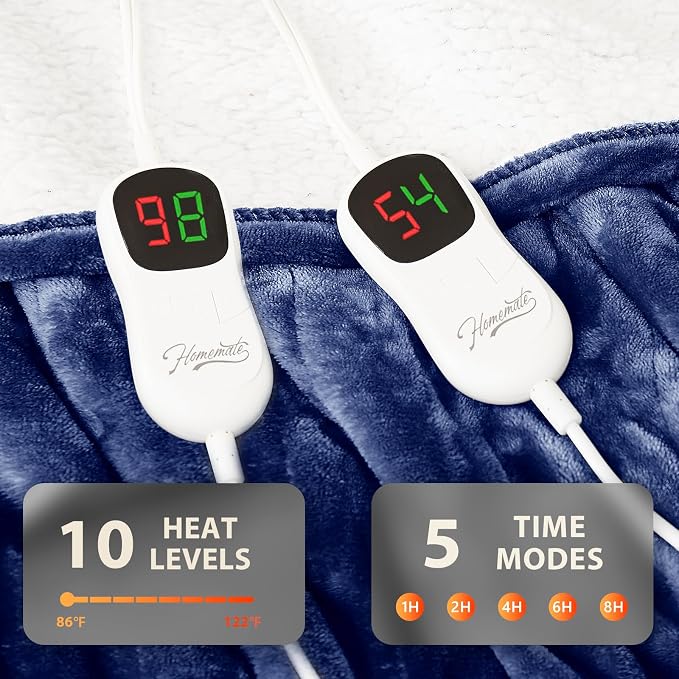 Homemate Electric Heated Blanket Queen - Image 4