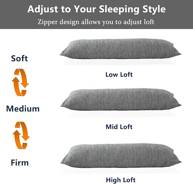 1 MIDDLE ONE Body Pillow, Memory Foam Body Pillows - Image 8