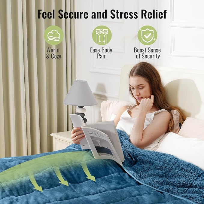 Uttermara Weighted Blankets for Adults Queen Size, 20lbs 60x80 inches Blanket - Image 4