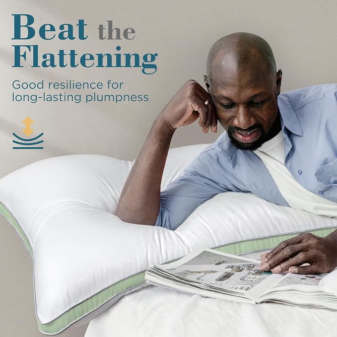 viewstar Bed Pillows King Sizes Set of 2, Hotel Quality Cooling Down - Image 4