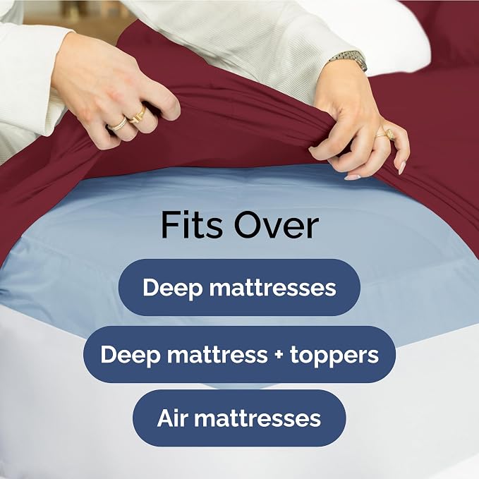 Extra Deep Twin Sheet Set - Image 6