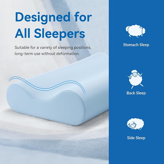 AM AEROMAX Queen Size Soft Contour Memory Foam Pillow, Cervical Pillow - Image 4