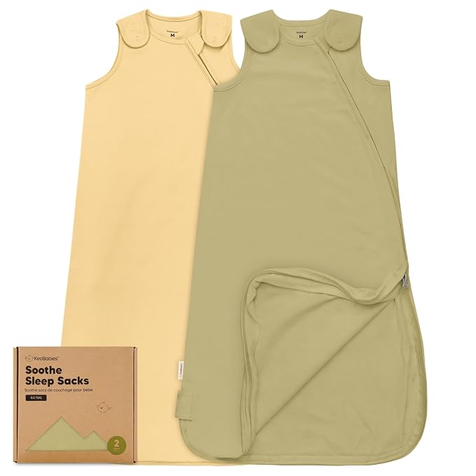 2-Pack Organic Baby Sleep Sacks, 100% Cotton by KeaBabies