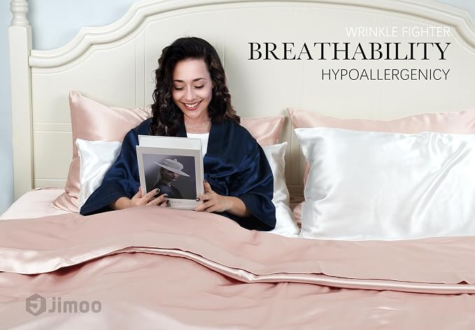 100% Mulberry Silk Pillowcase for Hair and Skin, 22 Momme Pure Natural Silk - Image 7