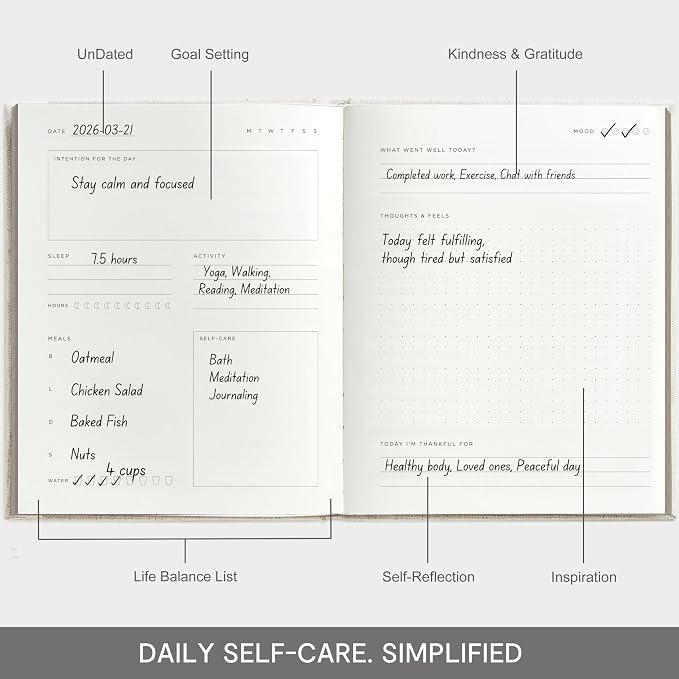 &And Per Se Wellness Journal – 91-Day Self Care & Mental Health Planner | Track - Image 3