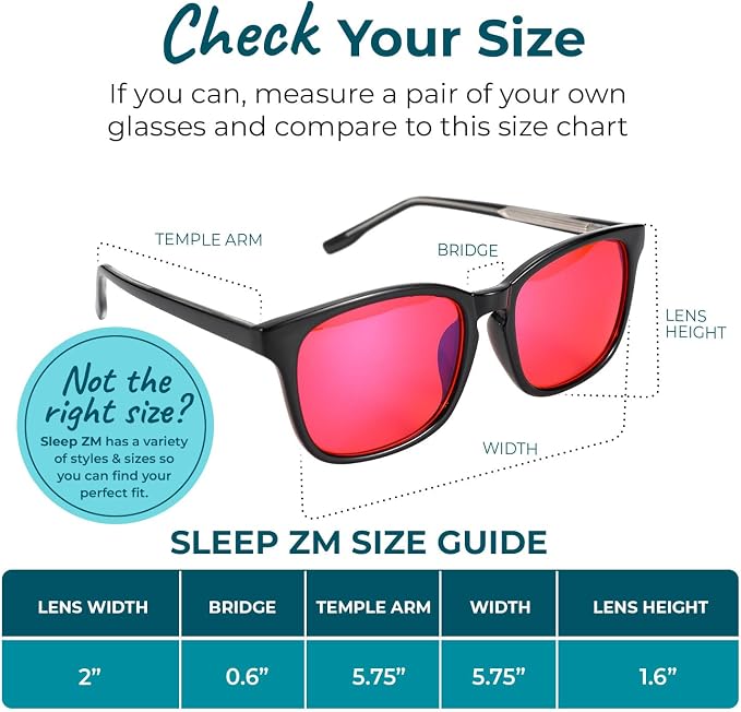 Sleep ZM Blue Light Blocking & Light Sensitivity Glasses - Image 2