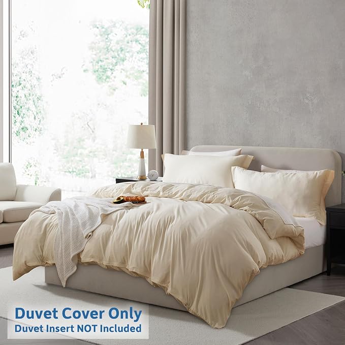 Nestl Beige Cream Duvet Cover Full Size - Image 2