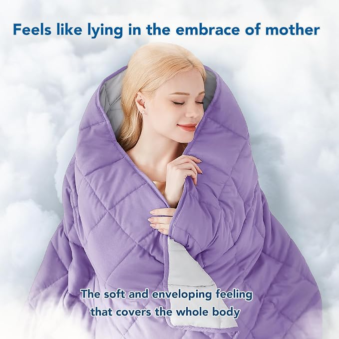 Topcee Weighted Blanket for Adults, Minky Dots Heavy Blanket for Woman - Image 3