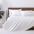 MR&HM Satin Bed Sheets, Queen Size Sheets Set by MRHM