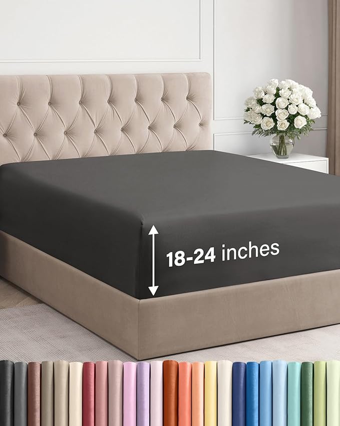 Extra Deep Cal King Fitted Sheet by CGKUnlimited