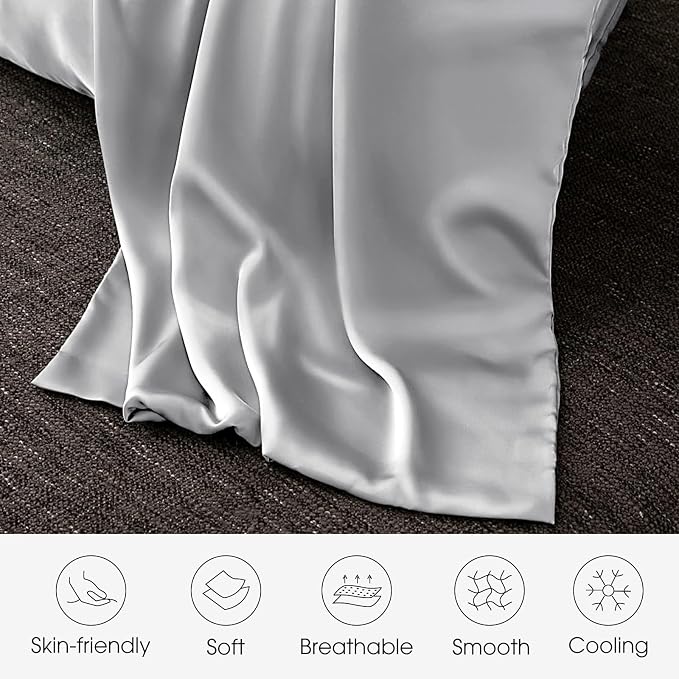 100% Silk Pillowcase for Hair and Skin Toddler Size 2 Pack Mulberry Silk Pillow - Image 3