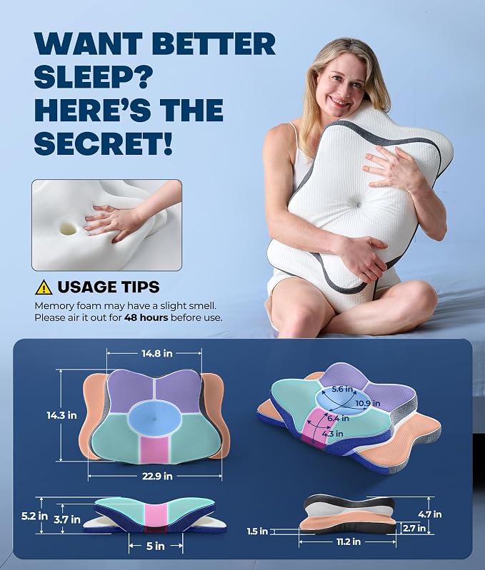 5X Pain Relief Cervical Neck Pillow - Image 6