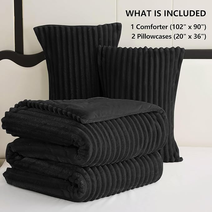 CozyLux Fluffy King Size Comforter Set - Image 6