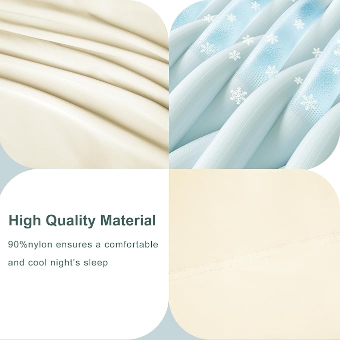 Accuratex Cooling Pillow Cases Standard Size Set of 2, Envelope Soft Breathable - Image 5