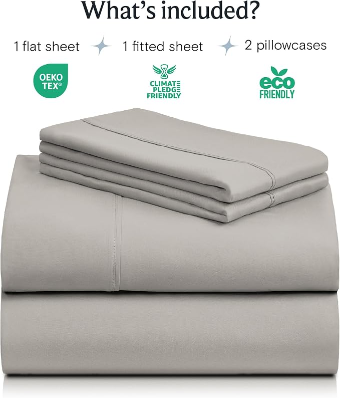 LuxClub 4 PC California King Sheet Set, Breathable Luxury Bed Sheets, Deep - Image 2