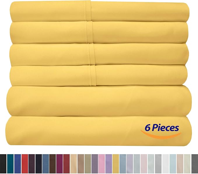 Sweet Home Collection 6 Piece 1500 Supreme Collection Brushed Microfiber Deep - Image 6