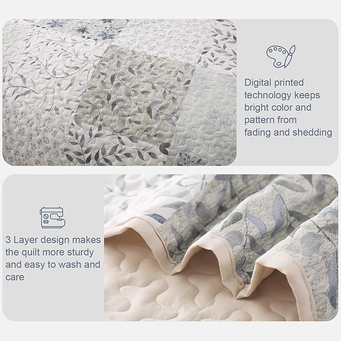 Exclusivo Mezcla Reversible Boho Quilts Queen Size - Image 5