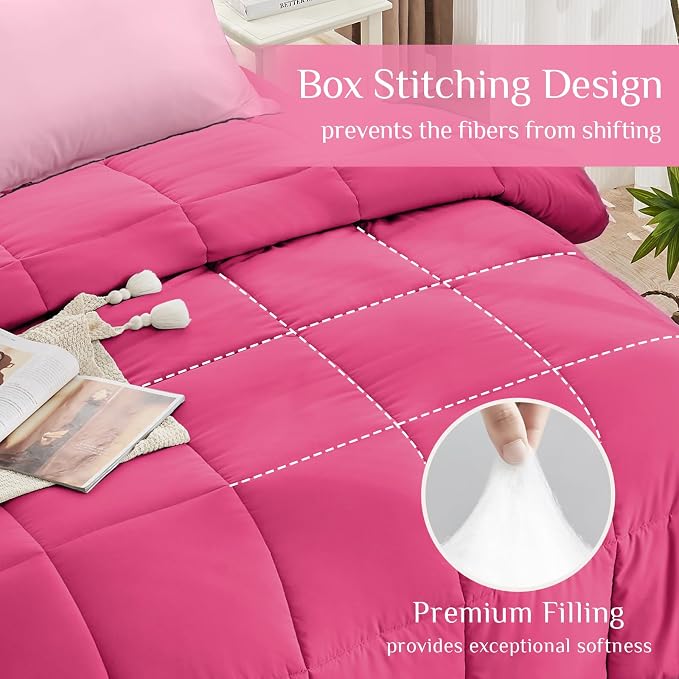 JOLLYVOGUE Twin XL Comforter Set, Ultra-Soft Bed in a Bag Twin XL Size 5 Pieces - Image 3