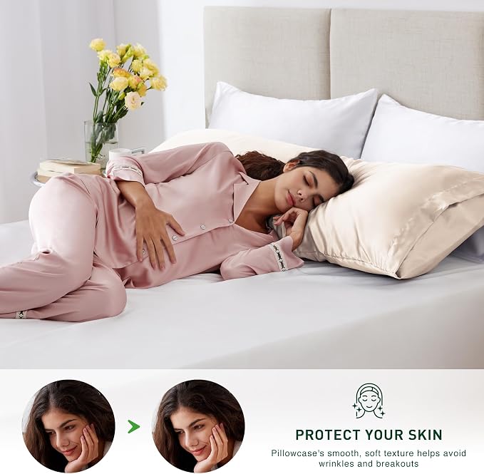 Love's cabin Satin Body Pillowcase 20x54, Cooling Pillow Cover - Image 2