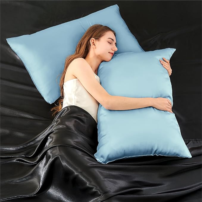 INFIIXSO Silk Pillow Cases 2 Pack Standard Size, Ultra Smooth & Soft Mulberry - Image 7
