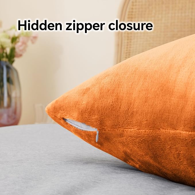 BEDELITE Flannel Pillowcases Standard Set of 2, Super Soft Fleece Pillow Case - Image 6