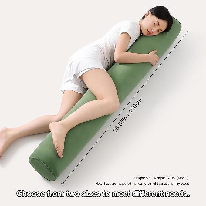 Body Pillow for Adults, Long Round Pillow, Big Cylindrical Pillow, Large Full - Image 3