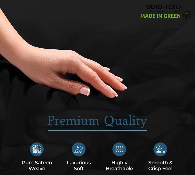 Royale Linens 400 Thread Count 100% American Grown Cotton Fitted Sheet Full Size - Image 8