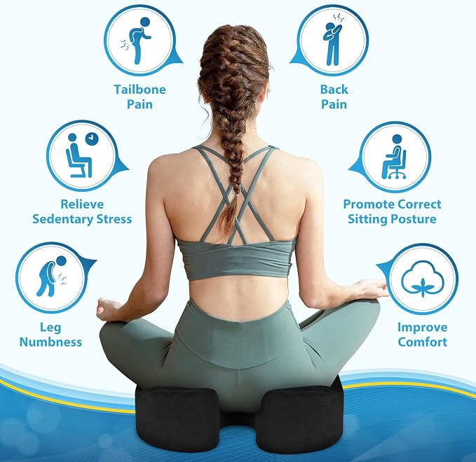 BlissTrends Seat Cushion, 5.2in Thick Memory Foam Cushions - Image 9