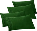 Elegant Comfort 4-PACK Solid Pillowcases 1500 Premium Hotel Quality Microfiber by ELEGANTCOMFORT