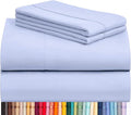 LuxClub 4 PC Sheet Set Bed Sheets Deep Pockets 16" Eco Friendly Wrinkle Free by LuxClub