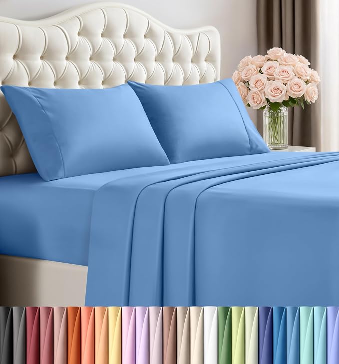Utopia Bedding Queen Size Sheet Set – 4 Piece Bed Sheets, Soft and Breathable by UTOPIABEDDING