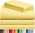 LuxClub 5 PC Sheet Set Bed Sheets Deep Pockets 16" Eco Friendly Wrinkle Free by LuxClub