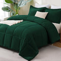CozyLux Oversized King Comforter Set, 3 Pieces Emerald Green 120x98 Box by CozyLux