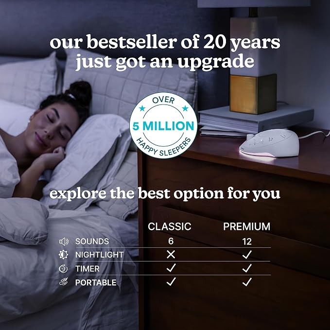 Homedics Sleep Better Portable Sound Machine, Night Light, 12 Soothing Sounds - Image 5