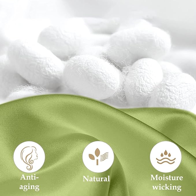 INSSL Silk Pillowcase for Women, Mulberry Silk Pillowcase for Hair and Skin and - Image 4