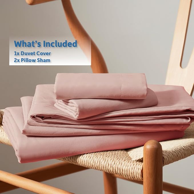 Nestl Blush Pink Duvet Cover Queen Size - Image 9