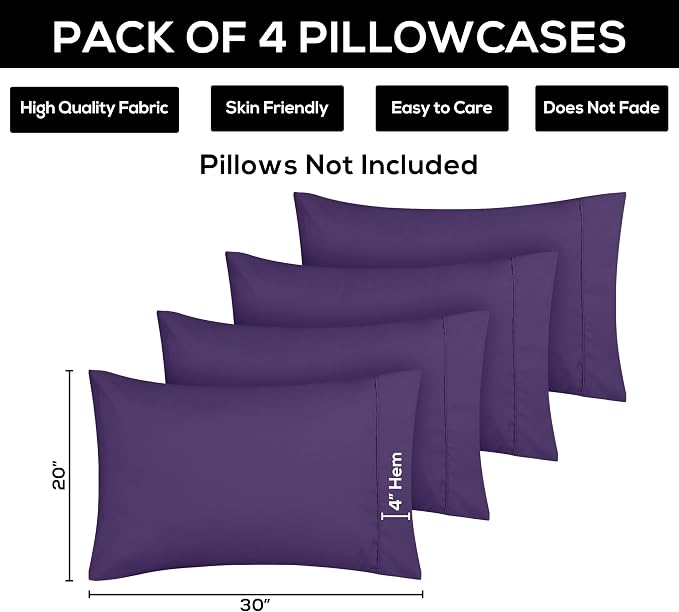 Utopia Bedding Queen Pillowcases - Image 3