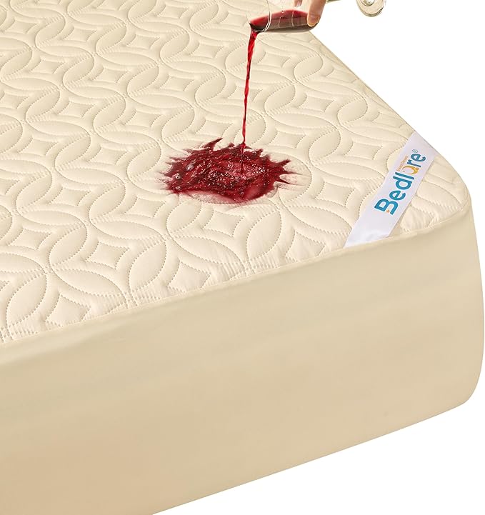 BEDLORE Waterproof Mattress Protector, King Size Noiseless Mattress Pad by Bedlore