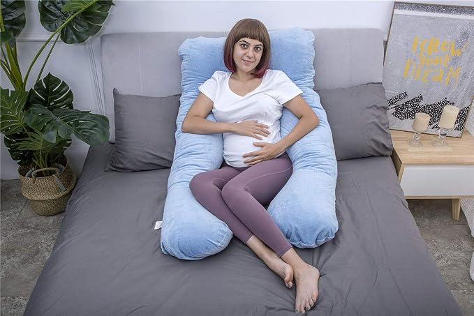 MOON PINE Pregnancy Pillow, U Shaped Full Body Pillow - Image 5