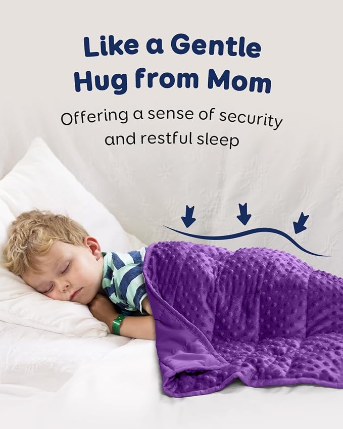 Kivik 2 lbs Weighted Lap Pad, Ultra Soft Minky Dotted Heavy Blankets Throw - Image 2