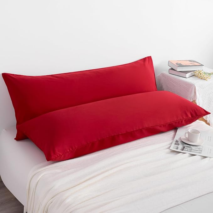 NTBAY 2 Pack Body Pillow Cases, 20x54 inches, Fade Resistant, Envelope Closure - Image 2