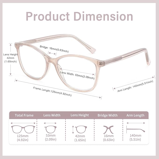 Madison Avenue TR90 Blue Light Blocking Glasses Anti Eyestrain UV Glare Blue - Image 5